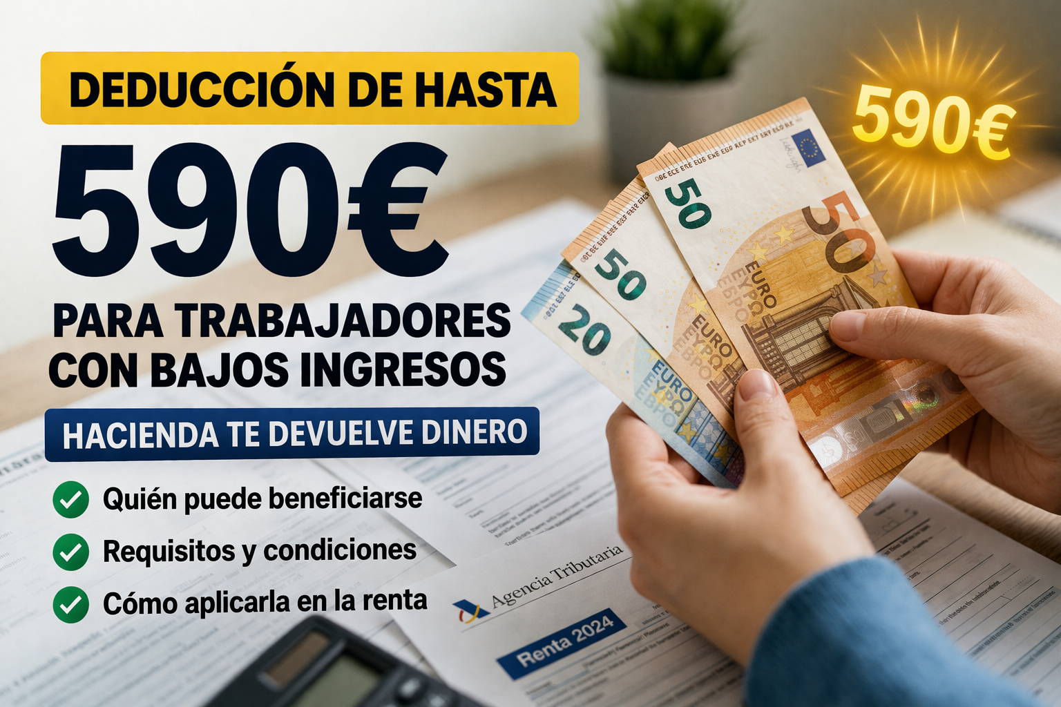 Hacienda devuelve hasta 590€ a trabajadores: quién cobra